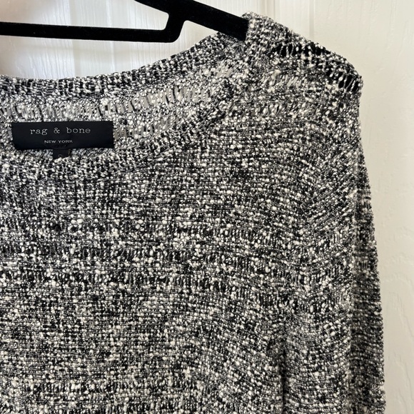 Rag & Bone Cotton Blend Boucle Knit Sweater - Picture 4 of 7